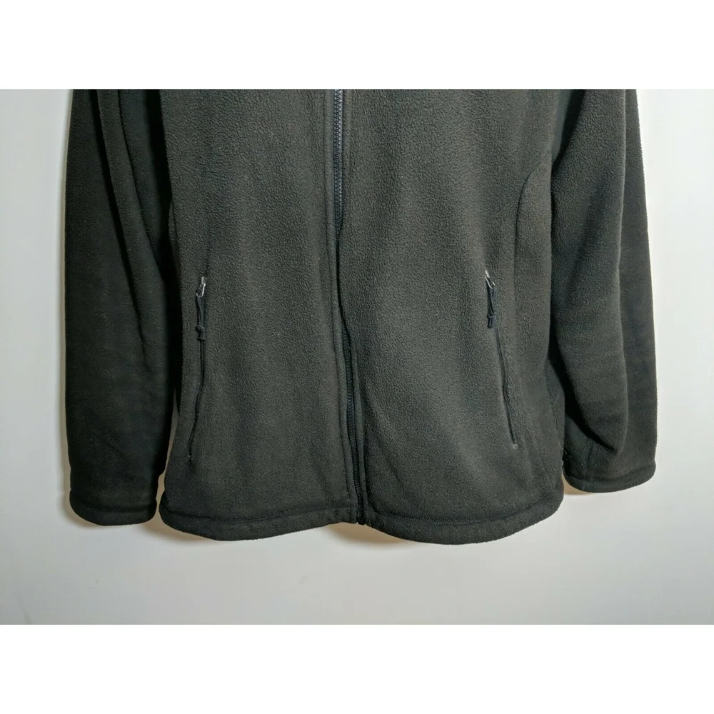 The North Face Fleece Fall‎ Jacket Coat Zip-Up Black Men Size Medium M Light VTG